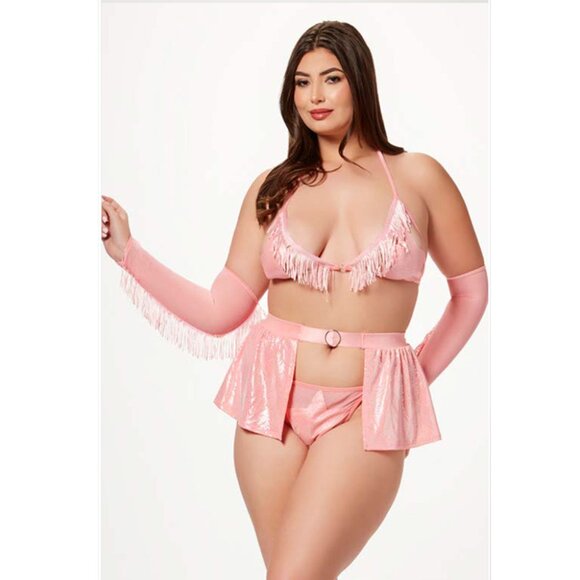Four Piece Cow Girl Costume Set